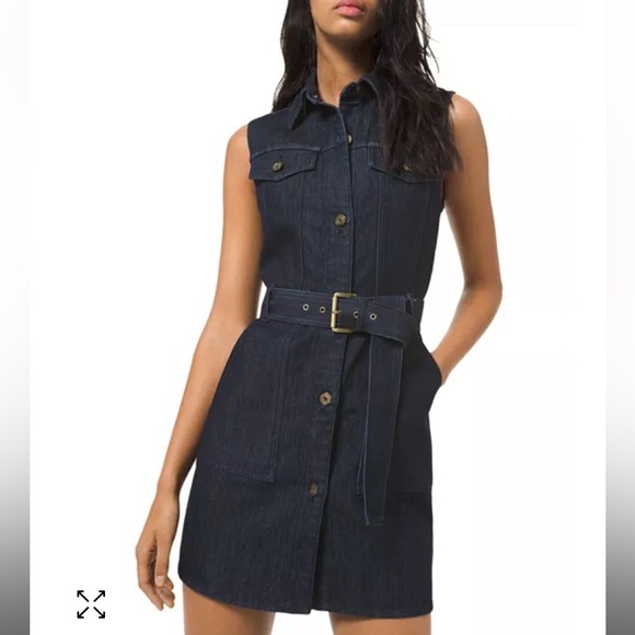 MICHAEL KORS denim mini dress. - Picture 7 of 7